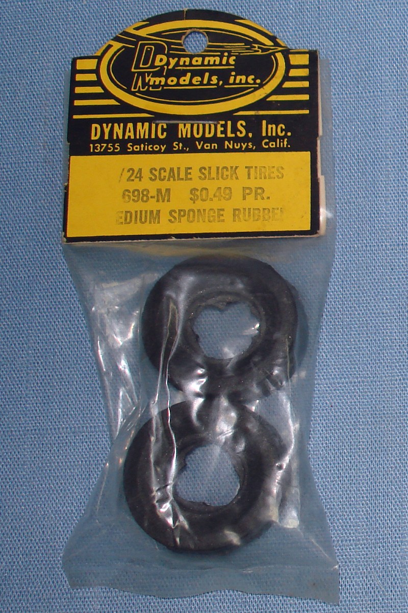 Dynamic Models 1:24 Slot Car Racing Medium Sponge Rubber Slick Tires #698-M Dynamic Models 1:24 Slot Car Racing Medium Sponge Rubber Slick Tires #698-M