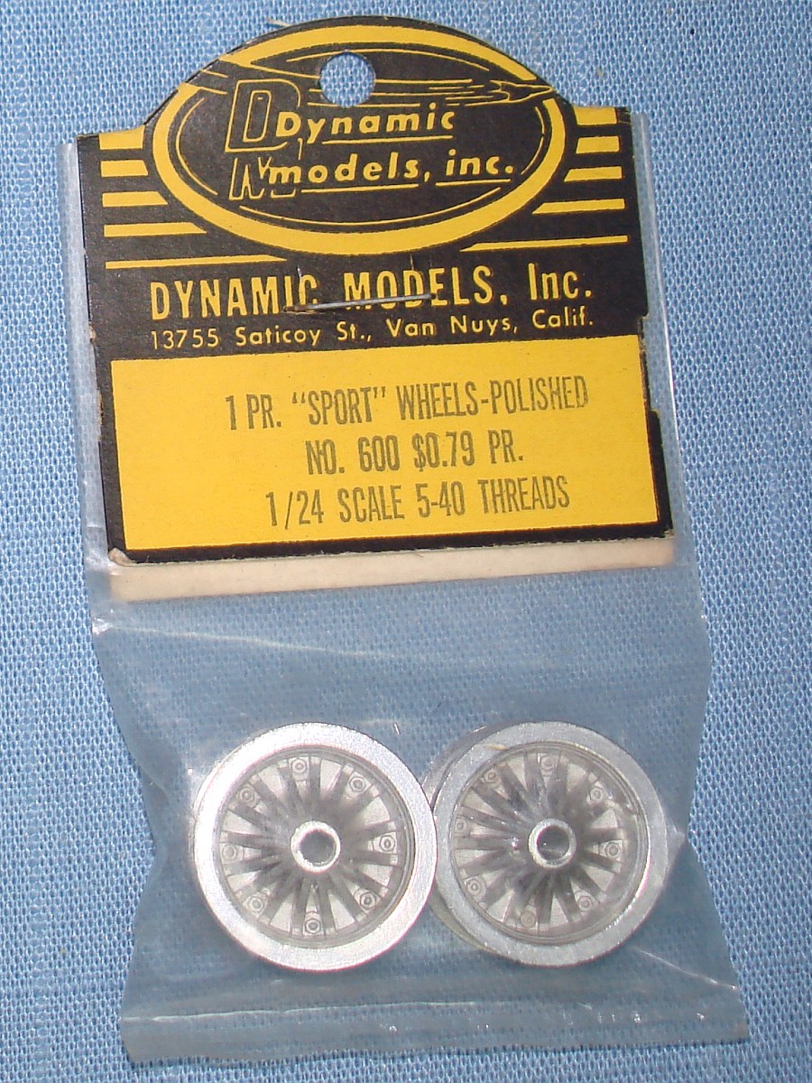 Dynamic Models 1:24 Slot Car Racing Polished Aluminum Sport Wheels 5-40 Threads #600 Dynamic Models 1:24 Slot Car Racing Polished Aluminum Sport Wheels 5-40 Threads #600