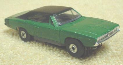Mister Coney Dark Green Dodge Charger Aurora TJET Slot Car Trunk
