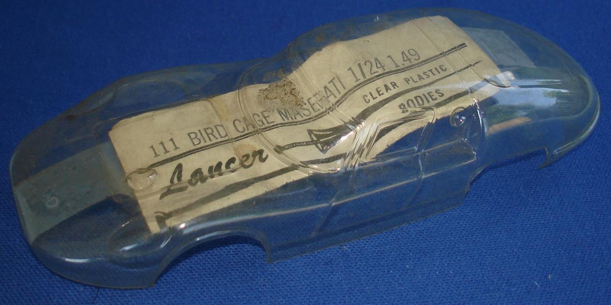 Lancer 1:24 Bird Cage Maserati Clear Plastic Slot Car Racing Body