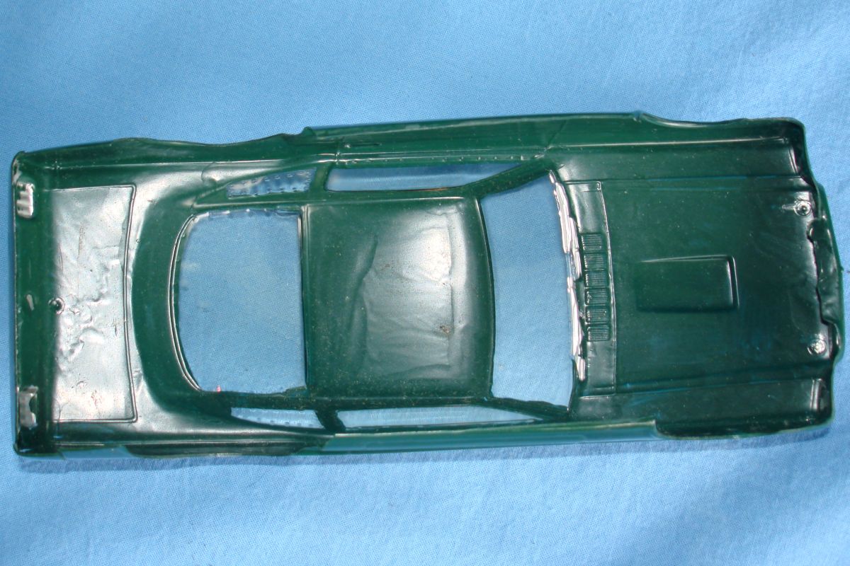 Unknown Vintage 1:24 Scale Slot Car Racing Clear Painted Body Ford Mustang Fastback Chassis Unknown Vintage 1:24 Scale Slot Car Racing Clear Painted Body Ford Mustang Fastback Chassis