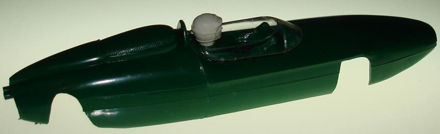 Atlas 124 Scale Formula F1 Cooper Slot Car Racing Green Body Clear Windshield White Driver Head Engine
