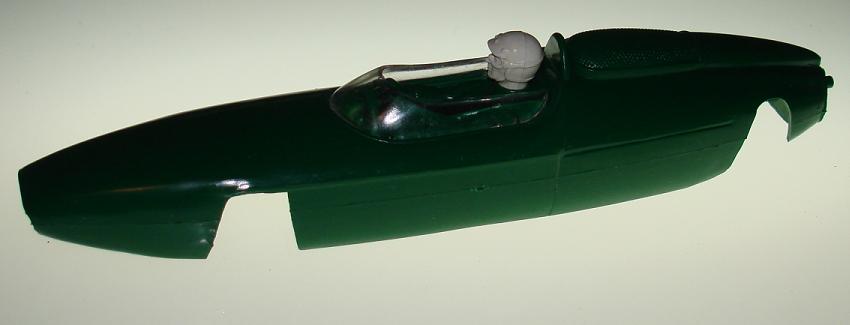 Atlas 124 Scale Formula F1 Cooper Slot Car Racing Green Body Clear Windshield White Driver Head Hood
