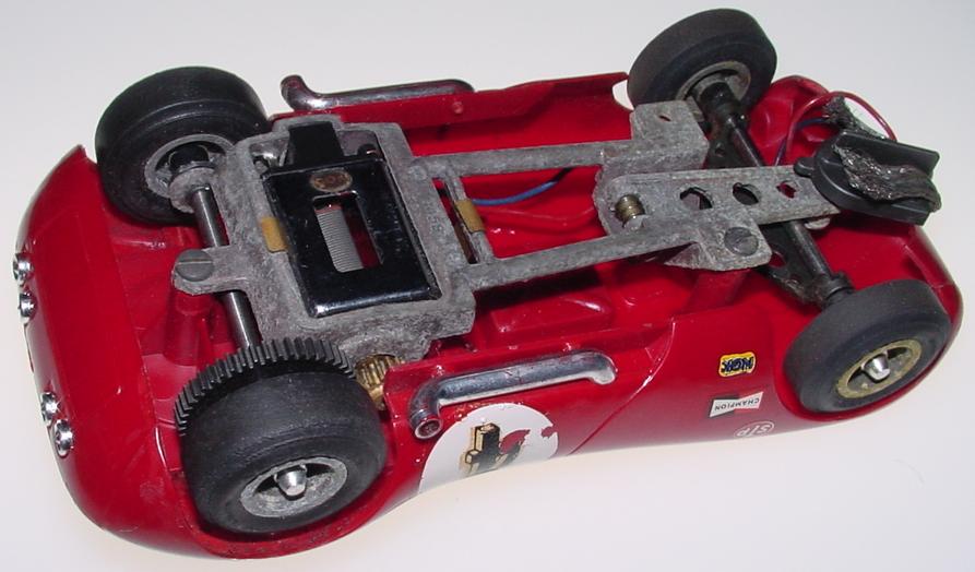 Cox 124 Scale Red Cheetah Slot Car Runner Magnesium Chassis