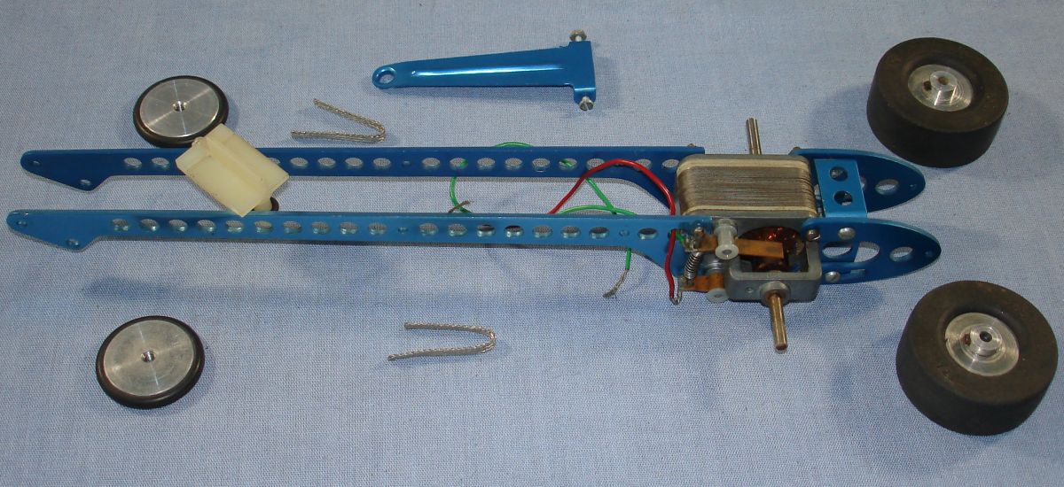 Vintage 1:24 Russkit Slot Car Racing Mark I Eliminator Dragster Kit #1000 Kemtron Motor