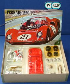 Atlas 124 Ferrari 330P2 MIB Slot Car Racing Kit Contents