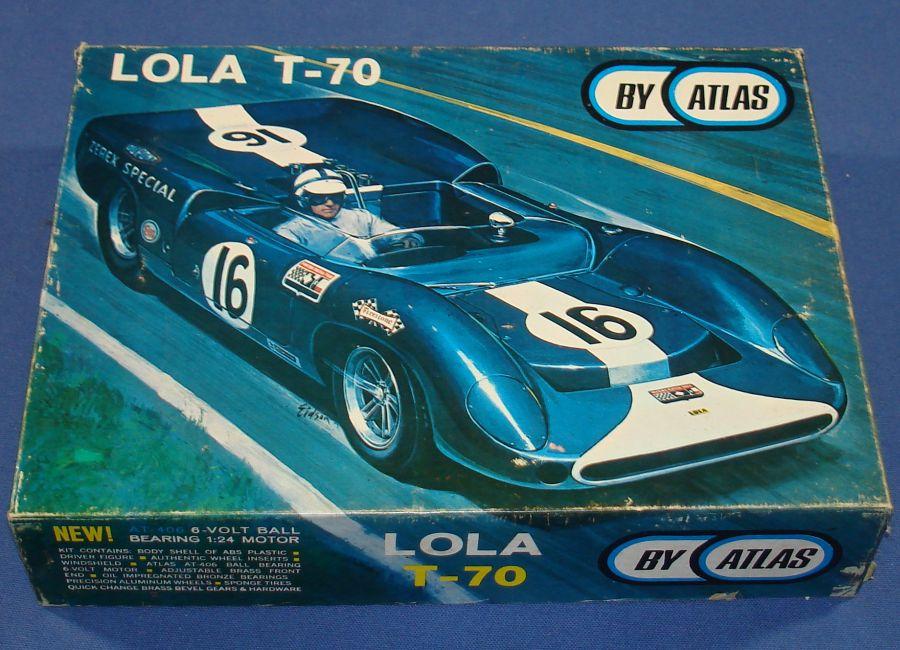 Atlas 1:24 Scale Lola T70 Slot Car Racing Blue Body Kit #1651 Box