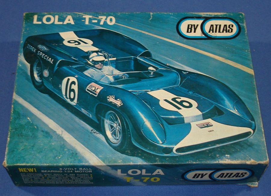 Atlas 1:24 Scale Lola T70 Slot Car Racing White Body Kit #1651 Box