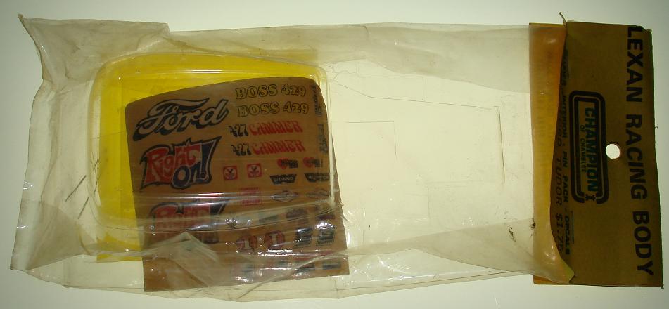 Champion Chamblee 1:24 Slot Car Racing Ford Tudor Lexan Clear Body Kit