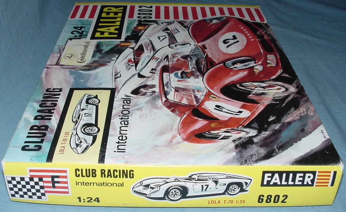 Faller 1:24 Scale Lola T70 Slot Car Club Racing Kit 6802 Box Lid End Flap