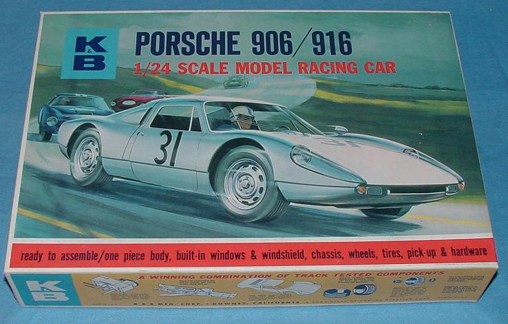 KB 1:24 Scale Porsche 906 916 Slot Car Racing Body Model Kit #1802 Box