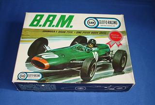 Marusan 124 Formula 1 BRM MIB Slot Car Kit Lid