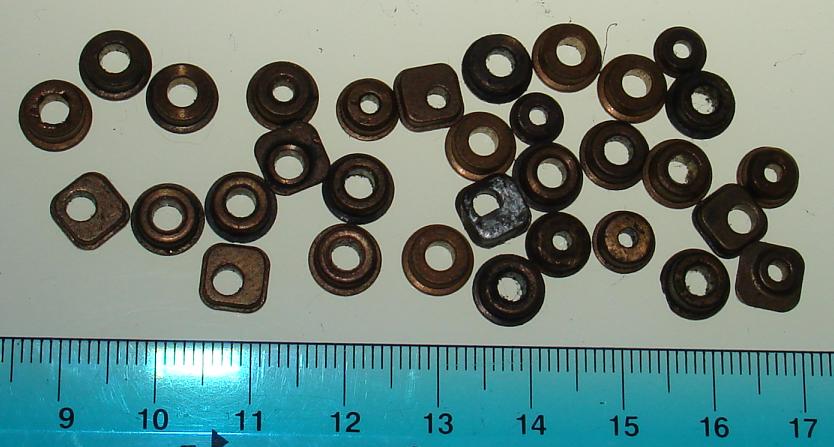 Vintage 1:24 Scale Slot Car Inline Chassis Bronze Frame Bearings