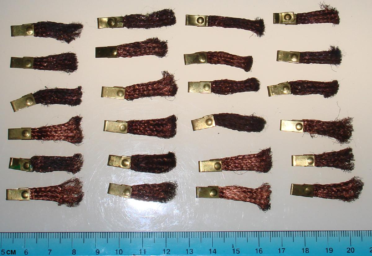 Vintage 1:24 Scale Slot Car Inline Chassis Copper Braided Pickups