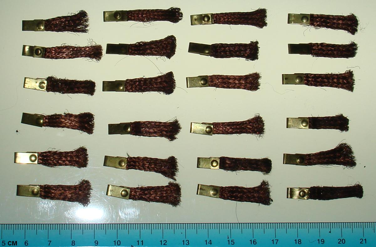 Vintage 1:24 Scale Slot Car Inline Chassis Copper Braided Pickups