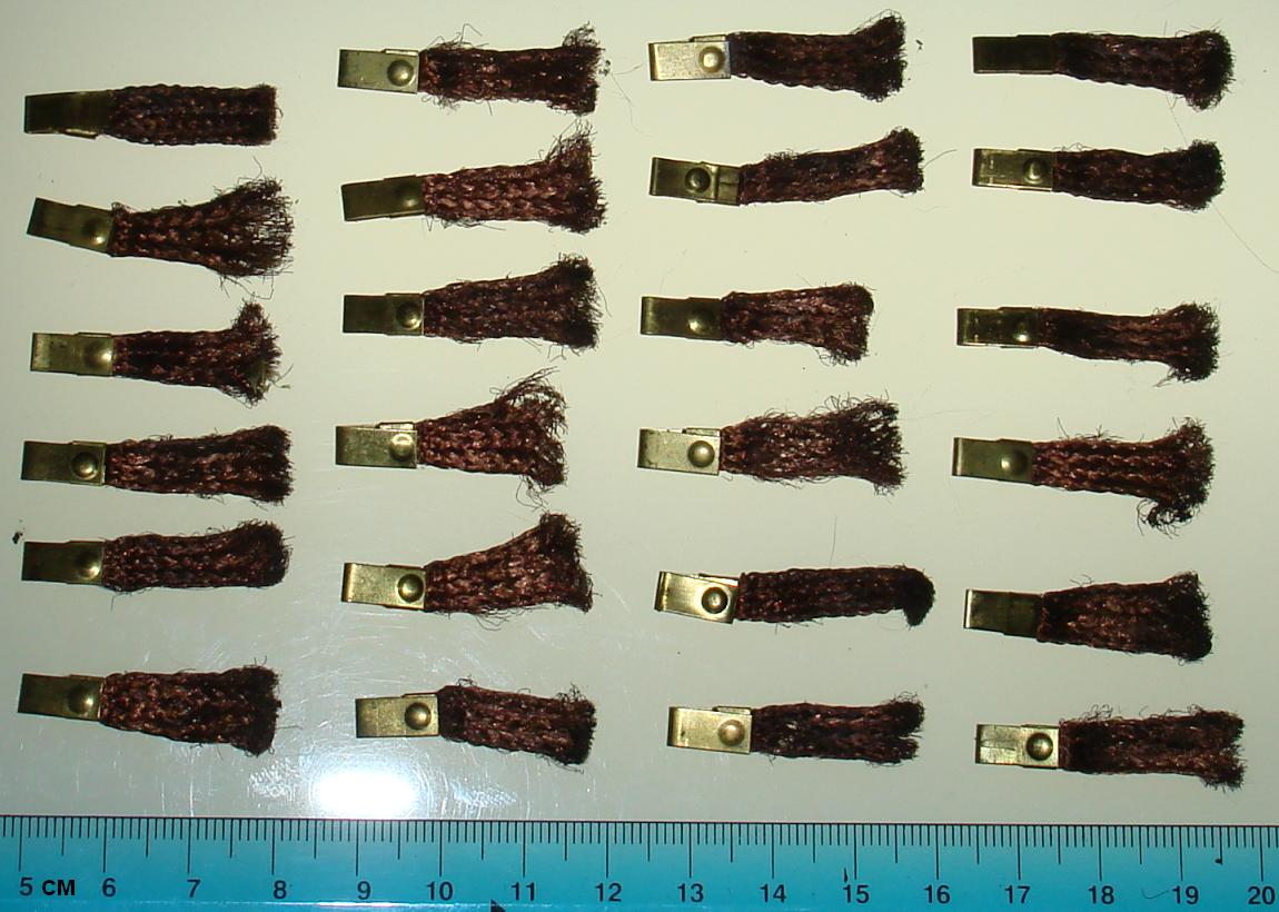 Vintage 1:24 Scale Slot Car Inline Chassis Copper Braided Pickups