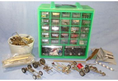 Vintage 1:24 Scratch Builders Slot Car Racing Chassis & Motor Collection