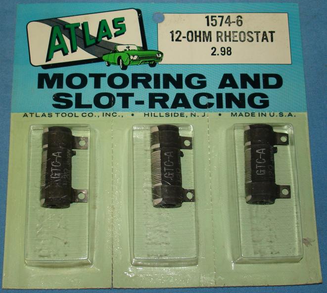 Atlas Slot Car Home Racing Parts #1574-6 Controller 12 Ohm Rheostat Atlas Slot Car Home Racing Parts #1574-6 Controller 12 Ohm Rheostat