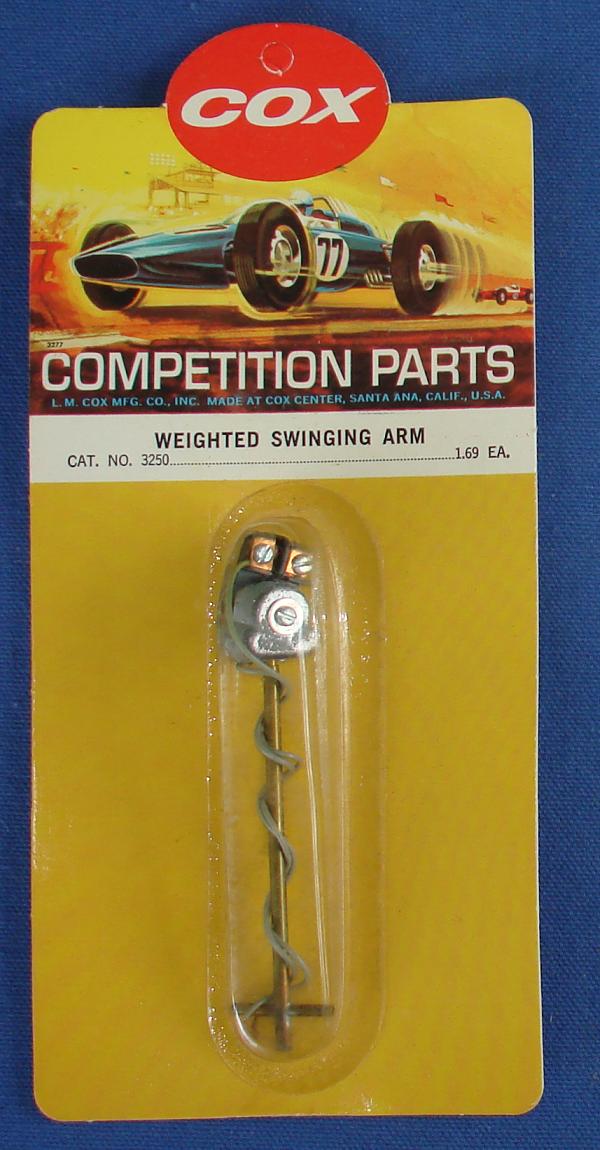 Cox 1:24 Electric Road Racing SlotCar Competition Weighted Swinging Arm