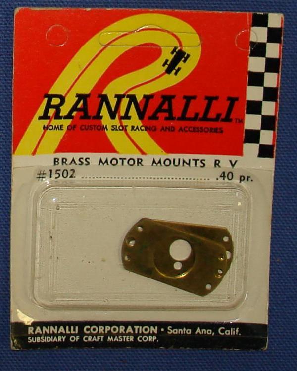 Rannalli Custom 1/24 Scale Slot Car Racing Part Brass Motor Mounts