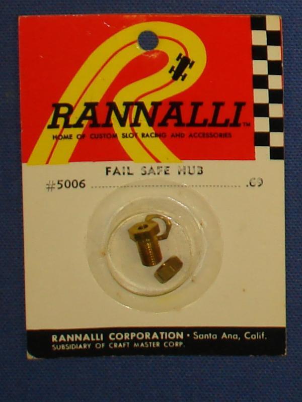 Rannalli Custom 1/24 Scale Slot Car Racing Part Brass Fail Safe Hub