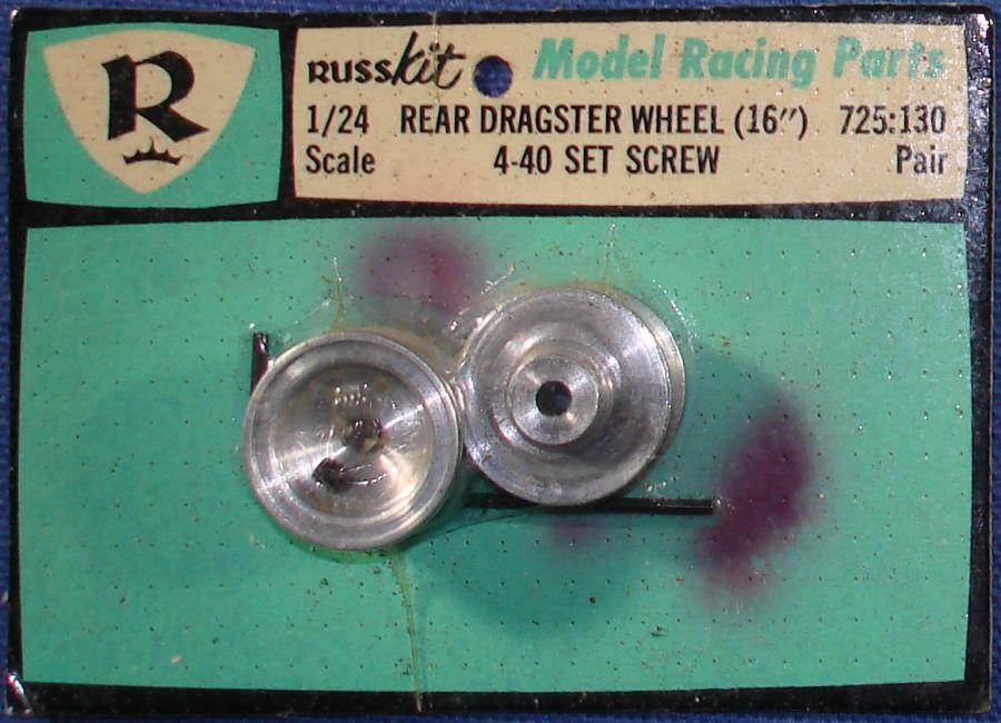 Russkit 1:24 Scale Slot Car Racing Rear Dragster Wheels Russkit 1:24 Scale Slot Car Racing Rear Dragster Wheels