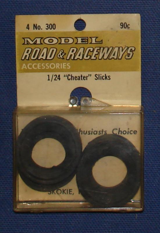 Vintage 124 Scale Strombecker Slot Car Racing Four Soft Cheater Slicks