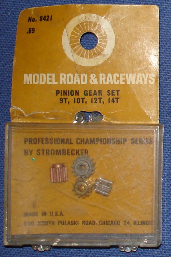 Strombecker 1/24 Electric Road Racing Slot Car Pinion Gear Set 9T 10T 12T 14T