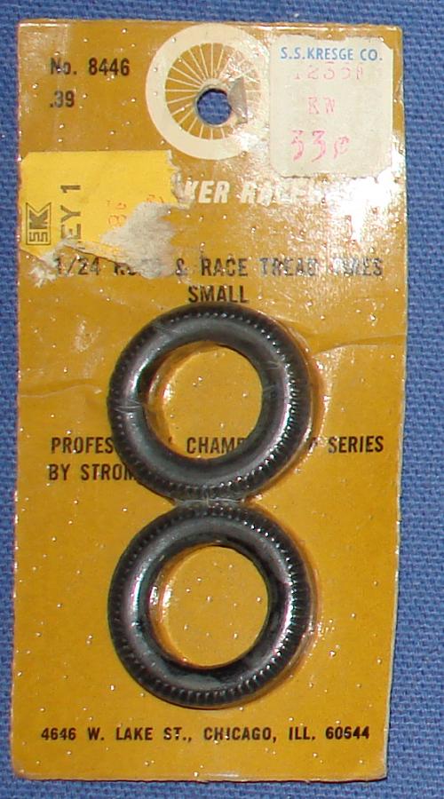 Strombecker 1/24 Electric Road Racing Slot Car Road & Race Small Tread Tires