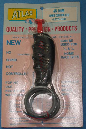 ATLAS 1:24 1:32 SCALE 45 OHM HAND SLOT CAR RACING CONTROLLER #1275
ATLAS 1:24 1:32 SCALE 45 OHM HAND SLOT CAR RACING CONTROLLER #1275