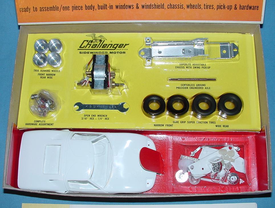 K&B 125 Scale Ford GT White Slot Car Racing Body Kit