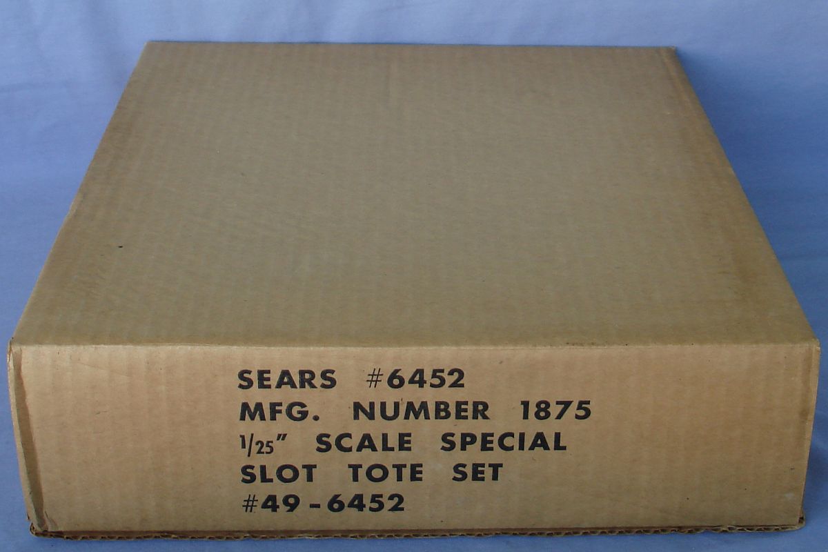 Sears K&B 1:25 Scale Slot Car Racing Challenger Body Kit Cardboard Sleeve Sears K&B 1:25 Scale Slot Car Racing Challenger Body Kit Cardboard Sleeve