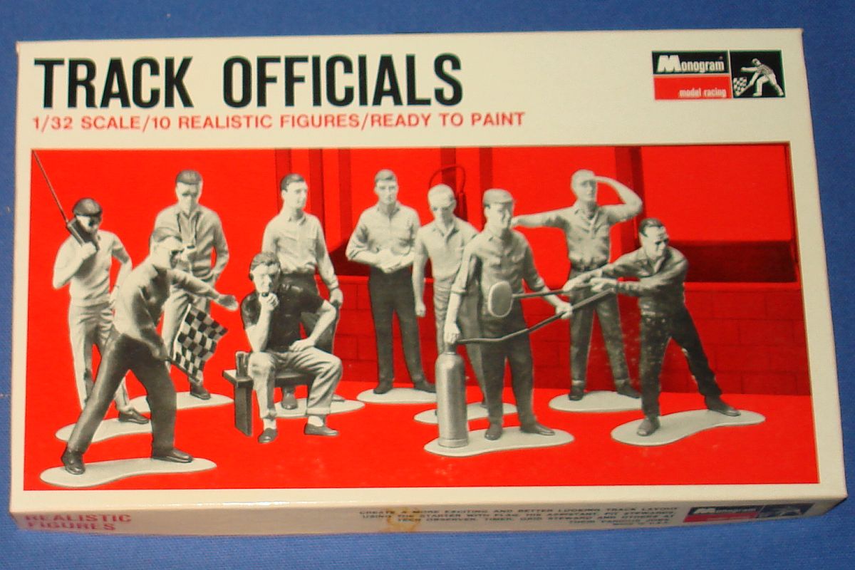 Monogram 1:32 Scale Slot Car Racing 10 Realistic Track Officials Box #RS3102 Monogram 1:32 Scale Slot Car Racing 10 Realistic Track Officials Box #RS3102