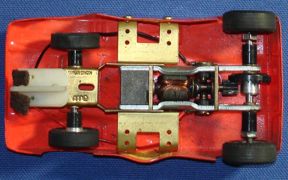 Autoworld McLaren 8A Slot Car Racing Runner Inline Motor Chassis