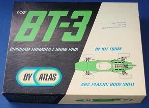Atlas 132 Formula 1 BT3 NMIB Slot Car Kit Box