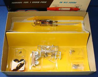 Atlas 132 Formula 1 Ferrari 158 NMIB Slot Car Kit Contents