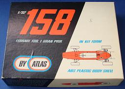 Atlas 132 Formula 1 Ferrari 158 NMIB Slot Car Kit Box
