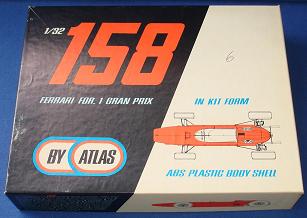 Atlas 132 Formula 1 Ferrari 158 NMIB Slot Car Kit Box