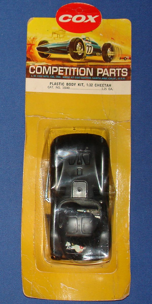 Cox 1:32 Scale Slot Car Racing Bill Thomas Black Cheetah Body Kit #15040 Cox 1:32 Scale Slot Car Racing Bill Thomas Black Cheetah Body Kit #15040