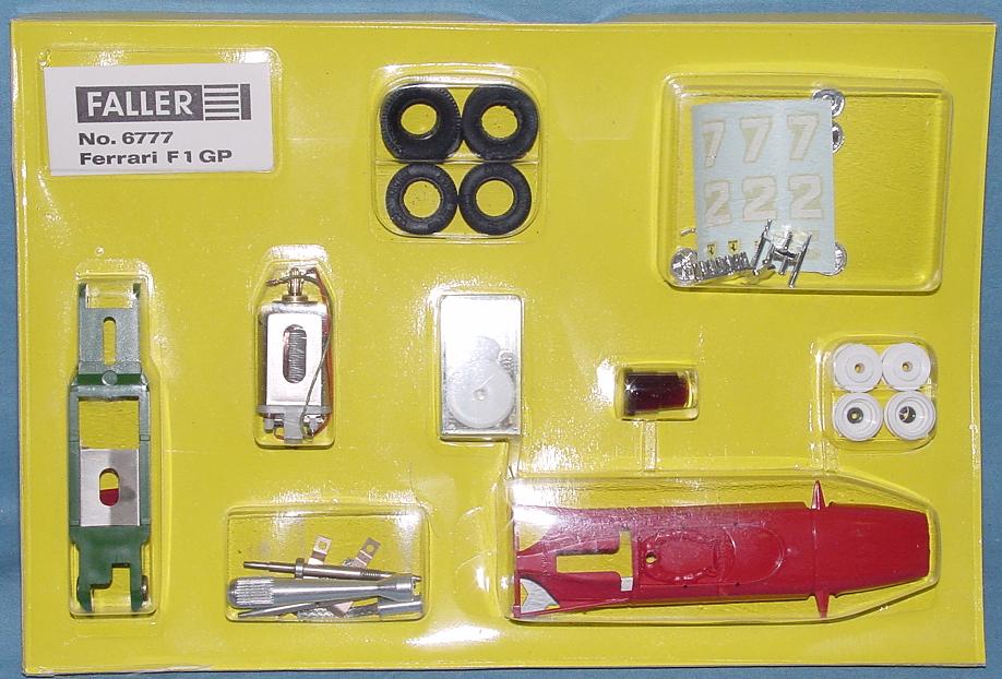 Faller 1:32 Scale Ferrari F1 GP Slot Car Club Racing Kit 6777 Contents