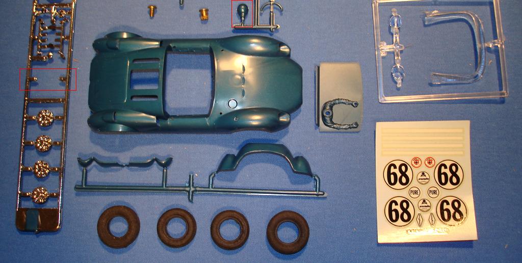Monogram Cooper Ford Slot Car Body