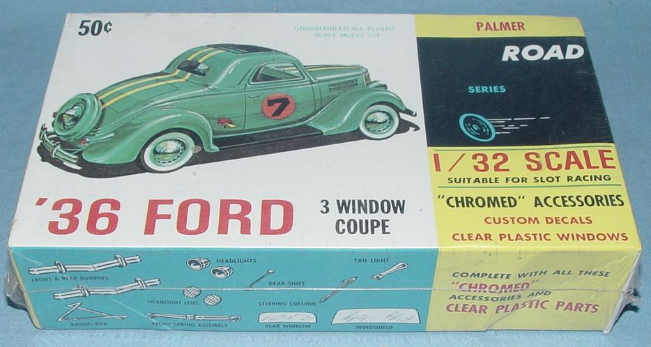 Palmer 36 Ford 3 Window Coupe MIB Slot Car Racing Model Kit