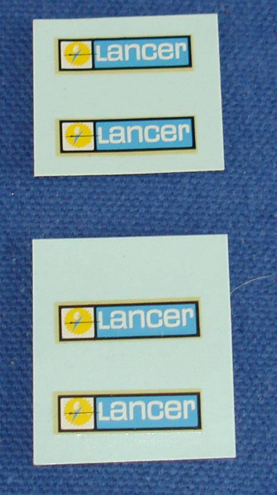Lancer 1/32 Scale Slot Car Decal Sheets
