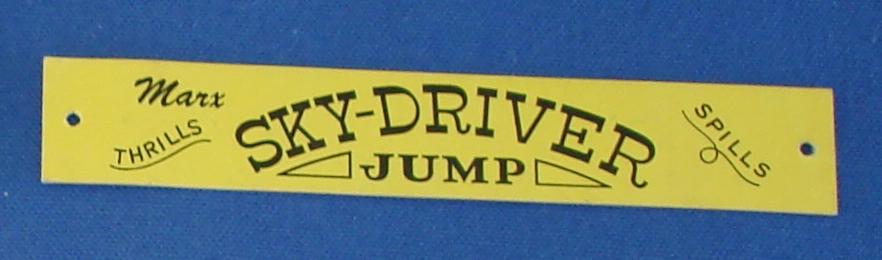 Marx 1/32 Scale Slot Car Track Banner