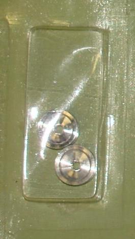 Atlas Slot Car Parts #1570-35 1/2 Inch Diameter Aluminum Wheels