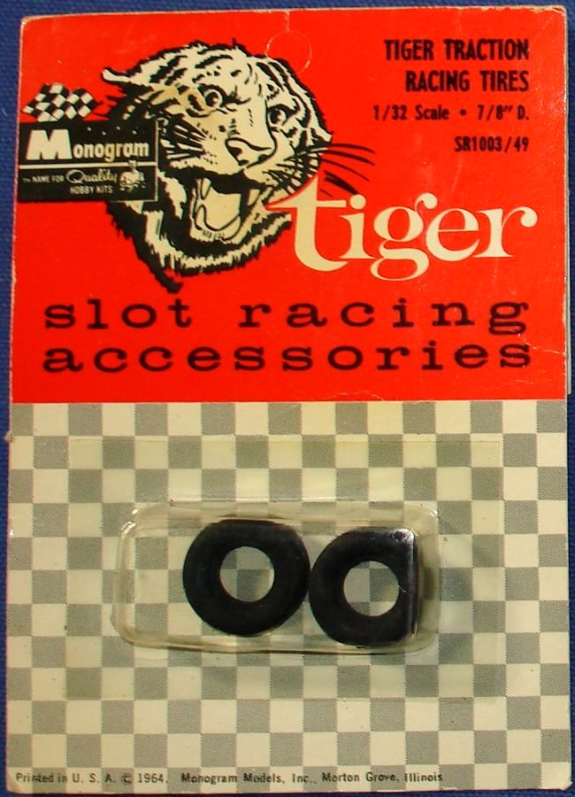 Monogram 1:32 Scale Slot Car Parts Tiger Traction Racing Tires Monogram 1:32 Scale Slot Car Parts Tiger Traction Racing Tires