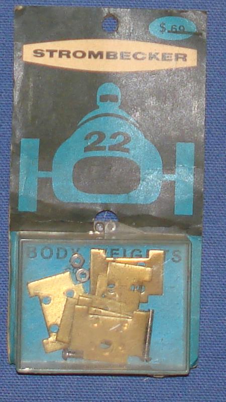 Vintage 1:32 Scale Strombecker Slot Car Racing Brass Body Weights