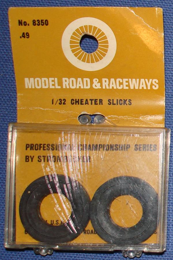 Strombecker 1/32 Electric Road Racing Slot Car Cheater Slicks