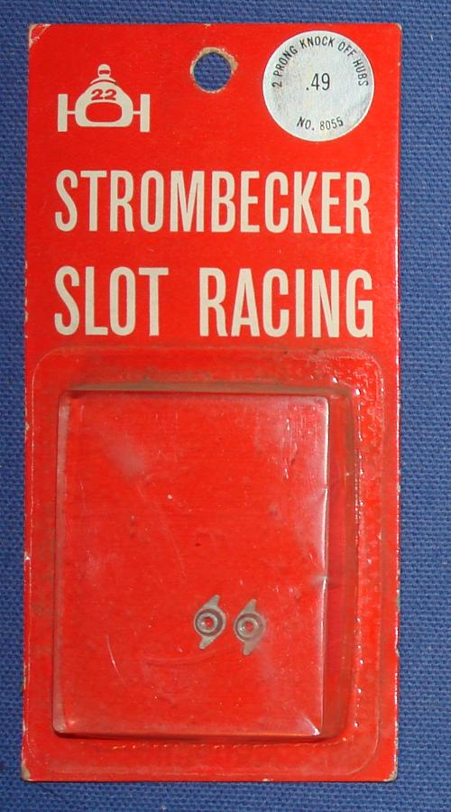 Strombecker 1/32 Electric Road Racing Slot Car Parts Two Prong Knock Off Hubs