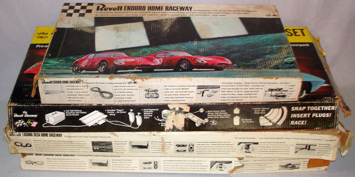 Revell Home Raceway 1:32 Scale Slot Car Racing Track Sets Revell Home Raceway 1:32 Scale Slot Car Racing Track Sets